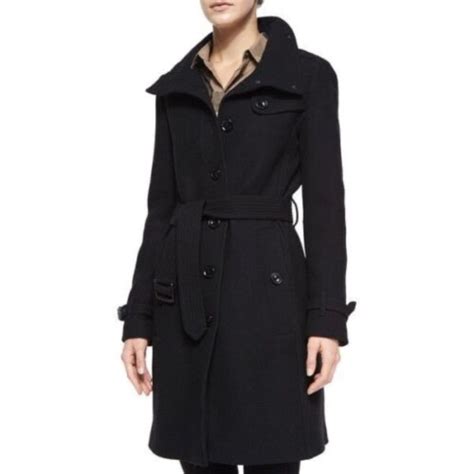 burberry brit rushworth wool coat trench|authentic burberry trench.